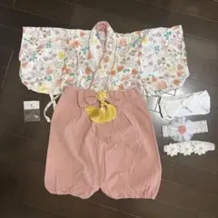regalo ベビー袴 70サイズ ヘアアクセサリー付き