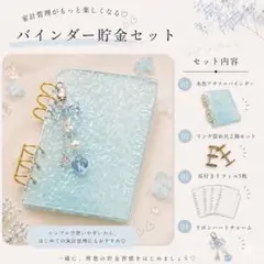 ♡生活の家計管理に♡ アクリルバインダー　リフィル5枚 バインダー貯金