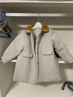 韓国子供服 MONBEBE 風 コート 100-120 グレー 美品