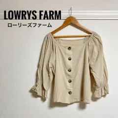ローリーズファーム2WAYスクエアネックブラウス オフショル風 F