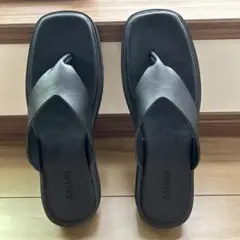 CALLINE ブラック トングサンダル　28cm