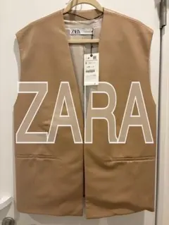 ●新品未使用タグ付●ZARA フェイクレザーベスト