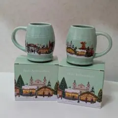 カルディ　クリスマスデザイン マグカップ 2個セット