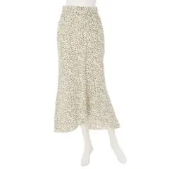 MERCURYDUO Aラインスカート　サテンドレープフレアスカート