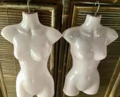 ピンク女性用マネキン2体セット