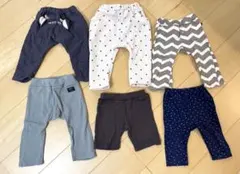ベビーキッズズボンまとめ売り80〜95㎝　futafuta、ユニクロなど6点