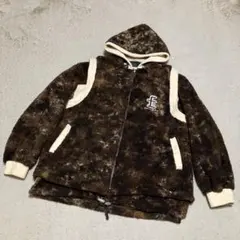 santafe サンタフェ ボアジャケット フリース 茶色 04 XL
