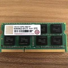 Transcend 16GB DDR3 1333 CL9 メモリーキット - メルカリ