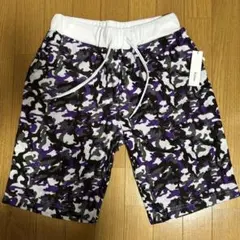 新品！Nylaus 迷彩柄 ショートパンツ パープル Mのサムネイル