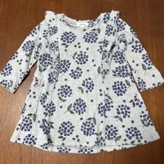 Seraph 花柄 長袖ワンピース 80