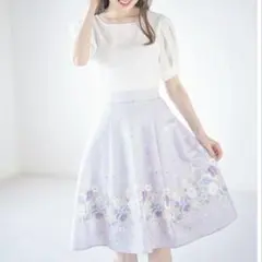 新品タグ付き✨tocco closet フラワープリント 半袖ワンピース