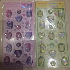 マイメロ　クロミ　ポムポムプリン　シナモン　ストーンシール　2シートセット