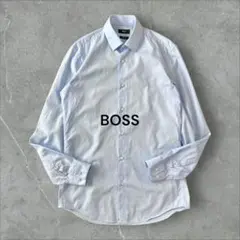 HUGO BOSS シャツ サックスブルー SLIM FIT EASY IRON