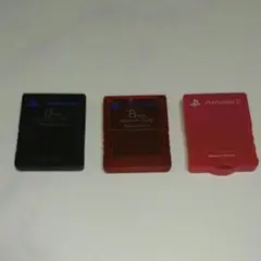 PS2 メモリーカード 3個　SONY　Memory Card　ジャンク品