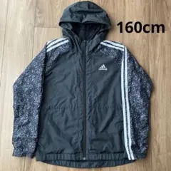 adidas ナイロンZIP パーカー　160cm