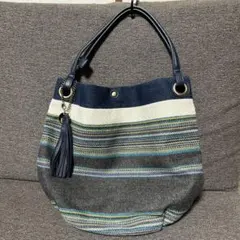トートバッグ 中型 ✴︎ ストライプデザイン