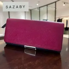 《新品未使用級》SAZABY サザビー 長財布 バイカラー ピンク ネイビーのサムネイル
