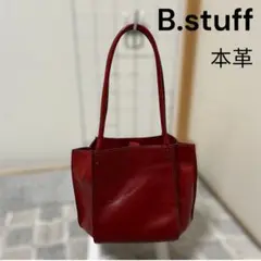 人気　ビースタッフ　レザー　ショルダーバッグ レッド　B.stuff