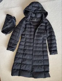 ユニクロ ライトダウン ロング 黒 S ブラック