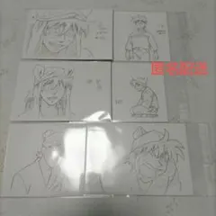 原画ポストカード 土井半助×6枚セット 任務振り返りの段 忍たま乱太郎