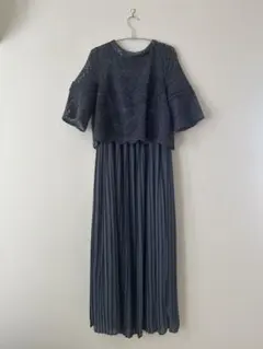 DRESS+ ワンピース　ブルーグレー　XXL