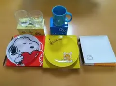 【未使用】ローソン リラックマ スヌーピー ハローキティ 食器 まとめ売り