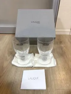 ラリック　ルーヴルペアビアグラス（大）　未使用品　ペアグラス ラリック ルーヴルペアビアグラス（大） 未使用品 ペアグラス ラリック