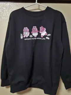 おぱんちゅうさぎのキャラクター刺繍スウェット