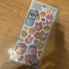 【新品未使用】 平成はっぴーフォン フワフワらびちゃん ステッカー シール