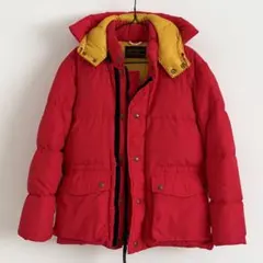 80s 黒タグ エディーバウアー SUPER PARKA ダウンジャケット 赤