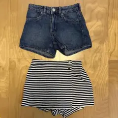 H&M ショートパンツ 2枚セット　130 140