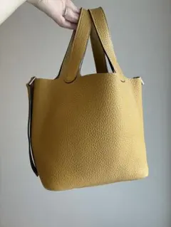 HERMES エルメス ピコタン　旧型　PM ハンドバッグ イエロー　黄色のサムネイル
