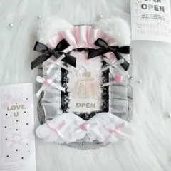 トレカケース　レースデコ　ねこ　ピンク　黒