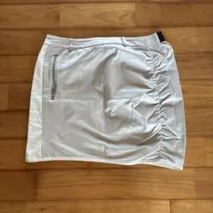 新品 LANVIN SPORT ゴルフスカート ボーダー イエロー グレー 42
