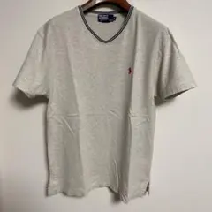 Polo by Ralph Lauren VネックTシャツ グレー L