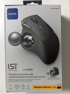 【ほぼ新品】ELECOM M-IT11DRBK ワイヤレス トラックボールマウス