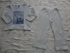 ♪プチバトー　長袖パジャマ　４ａｎｓ　１０２・１００　水色♪