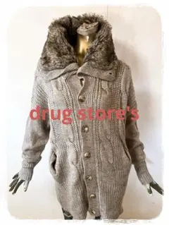 ☘️T19792☘️drug store's ケーブルニット アウターのサムネイル