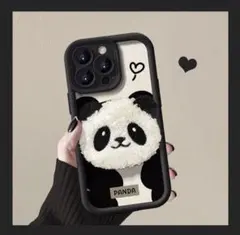 ★新品★パンダデザイン iPhone17ケース もこもこ素材
