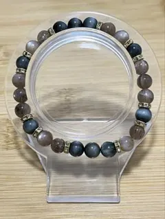 51.高品質！イーグルアイとオレンジムーンストーンのブレスレット