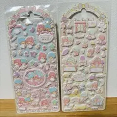 海外正規品 サンリオ キキララ ぷっくりシール 2枚