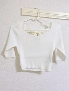 新品★MERCURYDUO 異素材 BIGリボンニット★