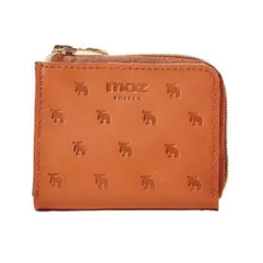 moz エルク型押し 整理上手な牛革コンパクト財布 earth brown モズのサムネイル