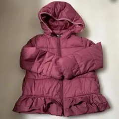 女児anyFAMピンクダウンコート、ジャケット