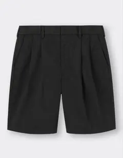 GU タックショートパンツ ブラック メンズのサムネイル
