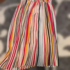 ストライプ プリーツスカート Mサイズ