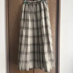 チェック柄 ロングスカート