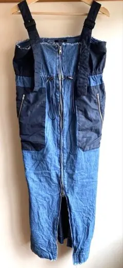 【10%OFF SALE】ジーナシス デニム 異素材 ミリタリー ジャンスカ