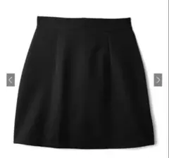 インパン裏地付き台形ミニスカート［at1753］