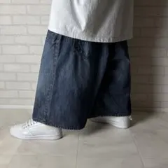 エコーアンリミテッド 鬼ヒゲ 超極太 デニムショーツ バギーパンツ B系のサムネイル